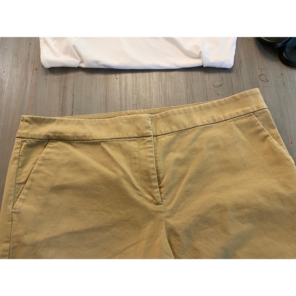 LOFT‎ The Riviera Short Womens 14 Tan Khaki Chino Cotton Stretch Mid Rise Shorts - Picture 13 of 13